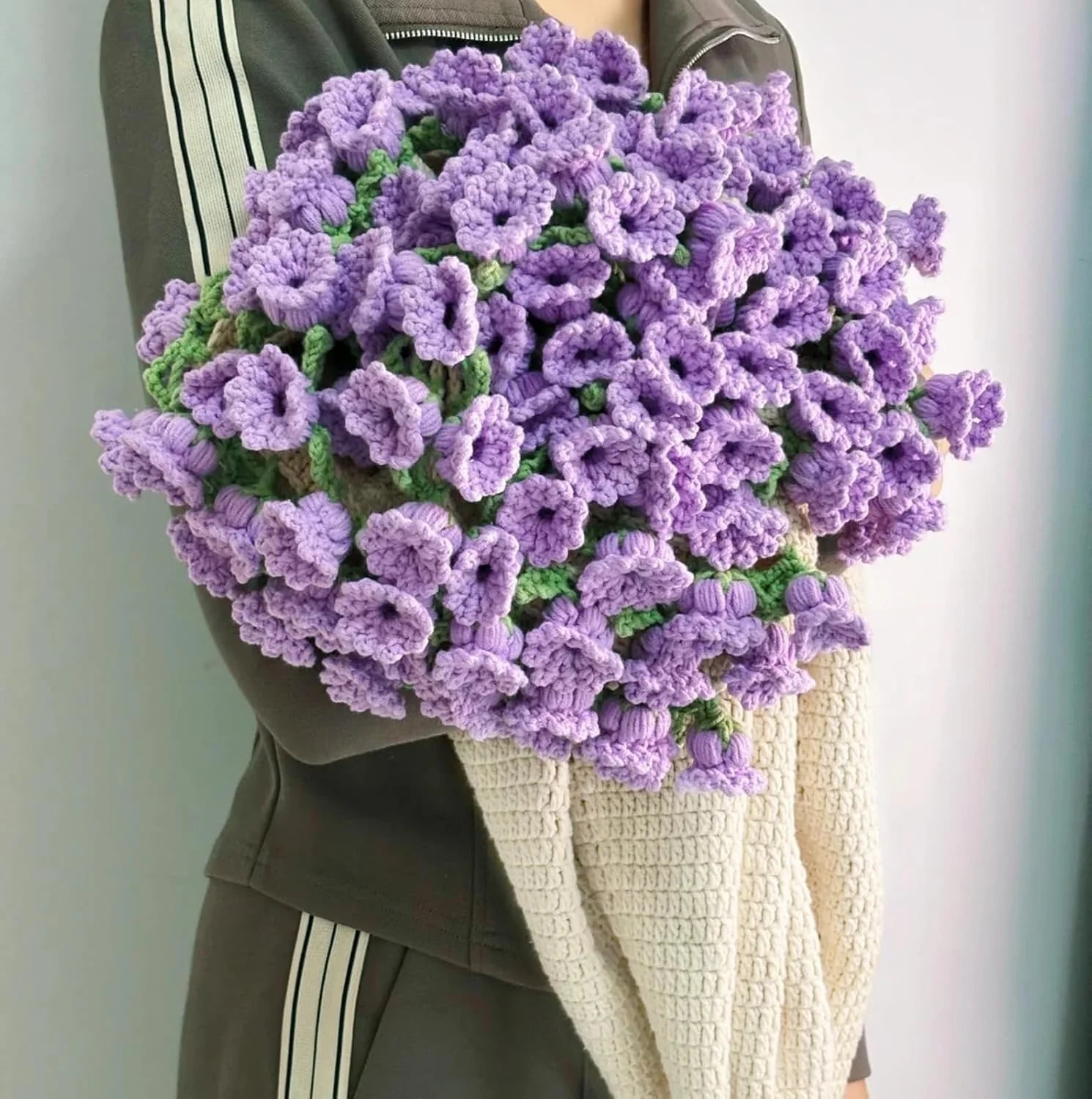 Handmade Crochet Rose Blanket - Fully Crafted Edition